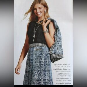 Cabi tweed skirt/jacket set size 8